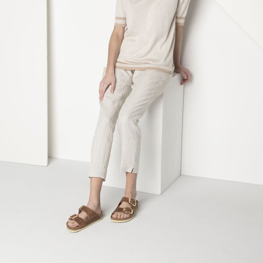 Birkenstock 1011073 Πέδιλα BIRKENSTOCK ARIZONA BIG BUCKLE COGNAC 1011073 NARROW FIT - Image 4