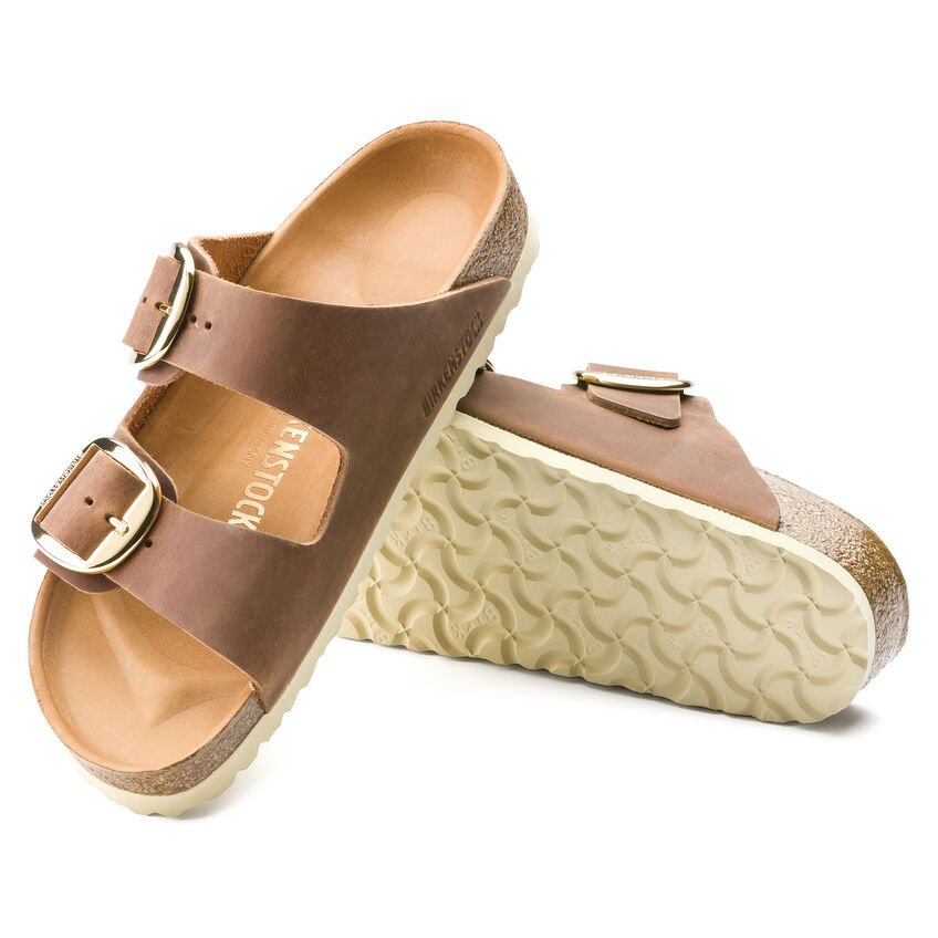 Birkenstock 1011073 Πέδιλα BIRKENSTOCK ARIZONA BIG BUCKLE COGNAC 1011073 NARROW FIT - Image 3