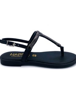 Πέδιλο φλατ HARRIS 736-1068 ΜΑΥΡΟ