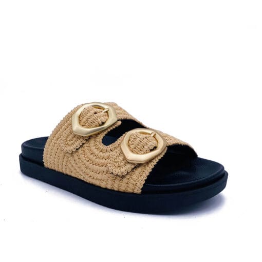 Πέδιλα φλατ YOKONO MORENA-304 RAF NATURAL - Image 2