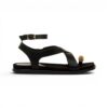 Πέδιλα φλατ MARIA MARE 68733 C52494 Cotton Black