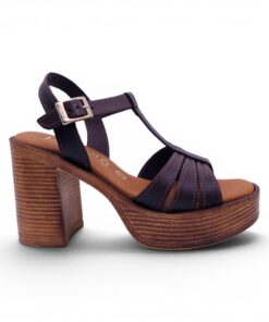 Πέδιλα δερμάτινα HARRIS 513-4305 ΚΑΦΕ