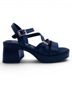 Πέδιλα δερμάτινα HARRIS 538-4326 ΜΑΥΡΟ